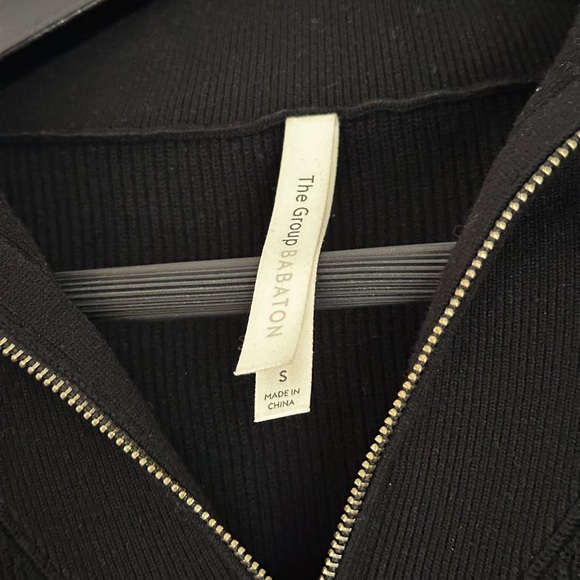 Babaton 1/2 Zip Boxy Rib Sweater - Picture 3 of 4